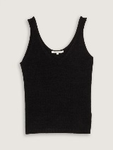 Top tricotat - Negru_9899834