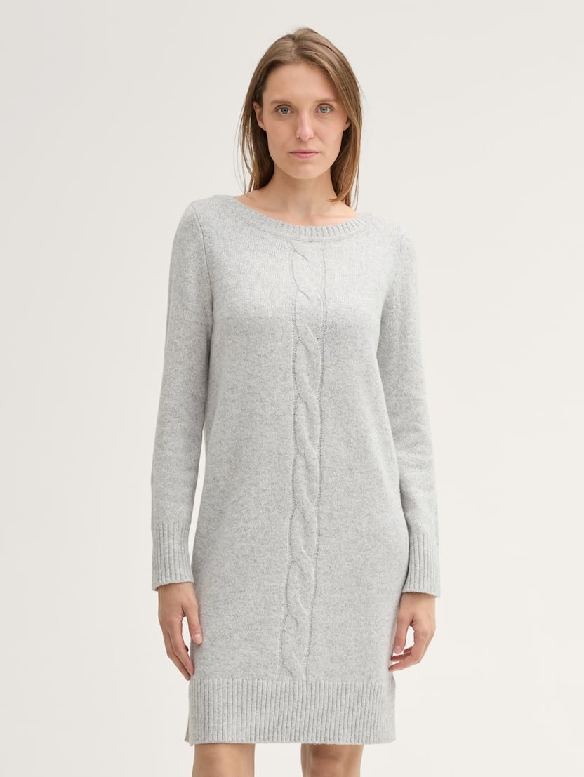  Rochie tricotată - Gri-1045197-36500-16