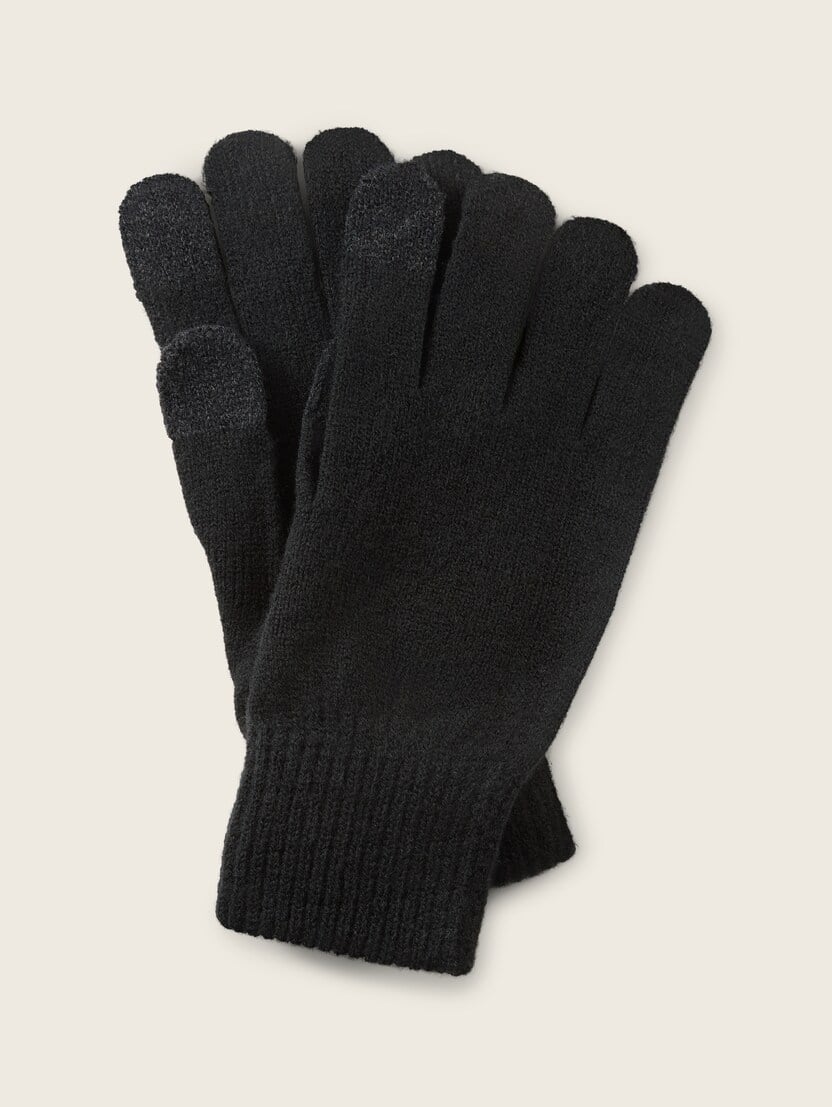 Mănuşi tricotate - Negru-1043699-29999-16