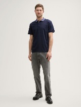 Bluză polo din jerse - Albastru_2933136