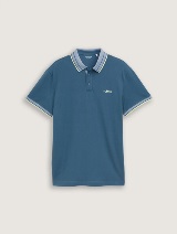 Tricou polo cu imprimeu - Albastru_1960365