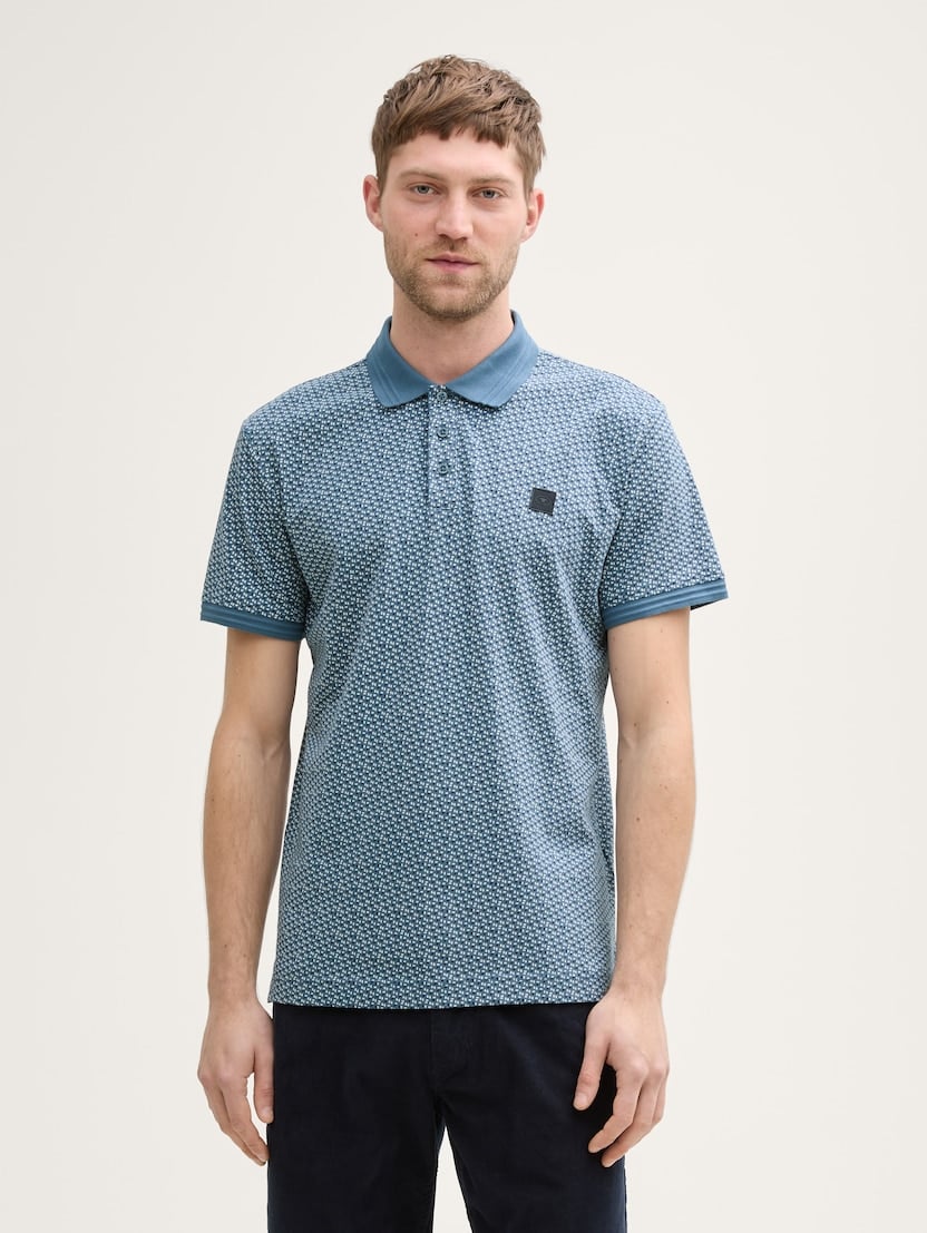  Polo majica s potiskom po celotnem oblačilu - Vzorec/večbarvna-1045682-37267