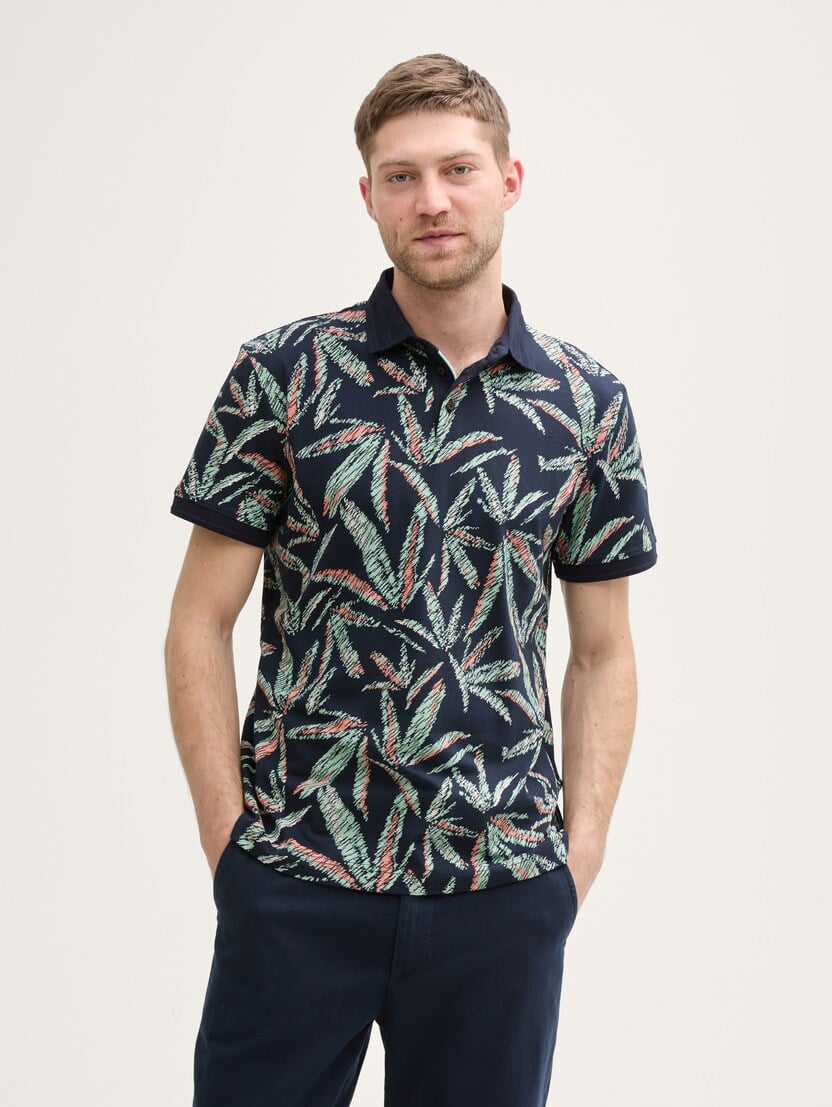  Tricou polo cu imprimeu integral - Model/Mai multe culori-1045706-37152-16