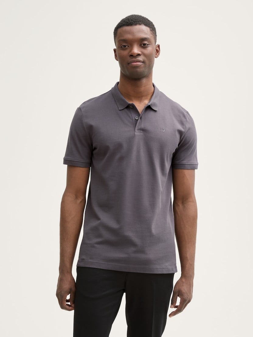 Tricou polo cu imprimeu - Gri
