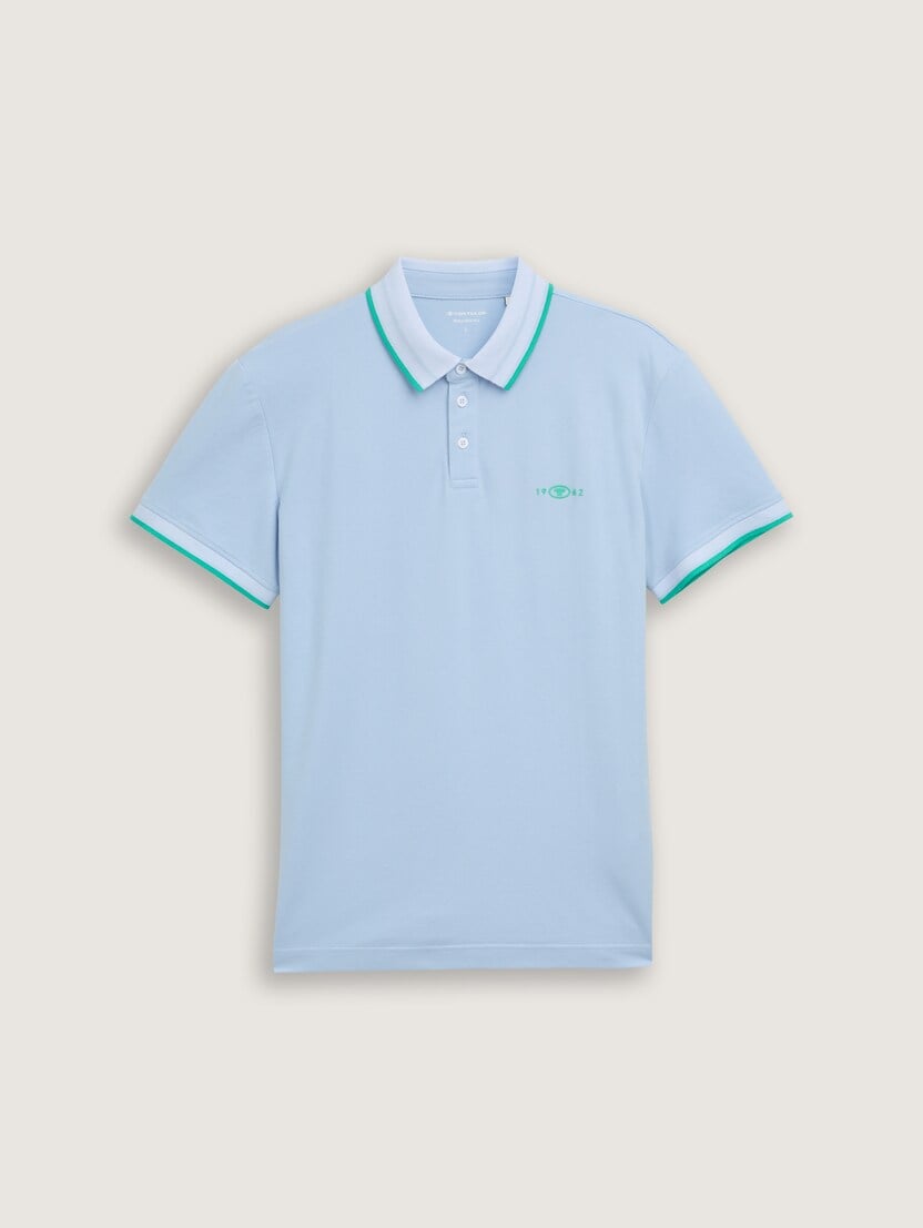 Polo majica s potiskom - Modra_6426615