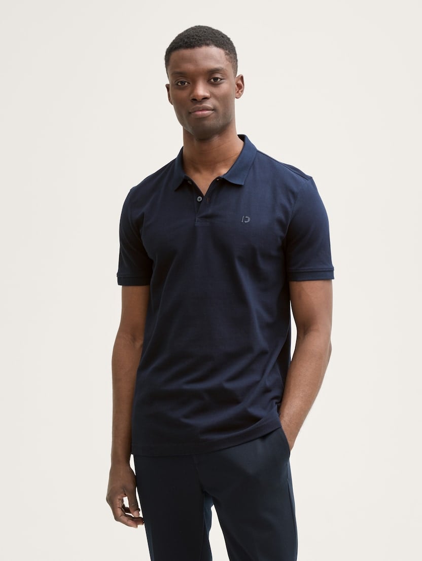 Tricou polo cu imprimeu - Albastru