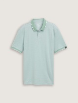 Tricou polo cu detalii la guler - Model/Mai multe culori_2159477
