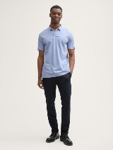 Tricou polo cu detalii la guler - Model/Mai multe culori_4854159