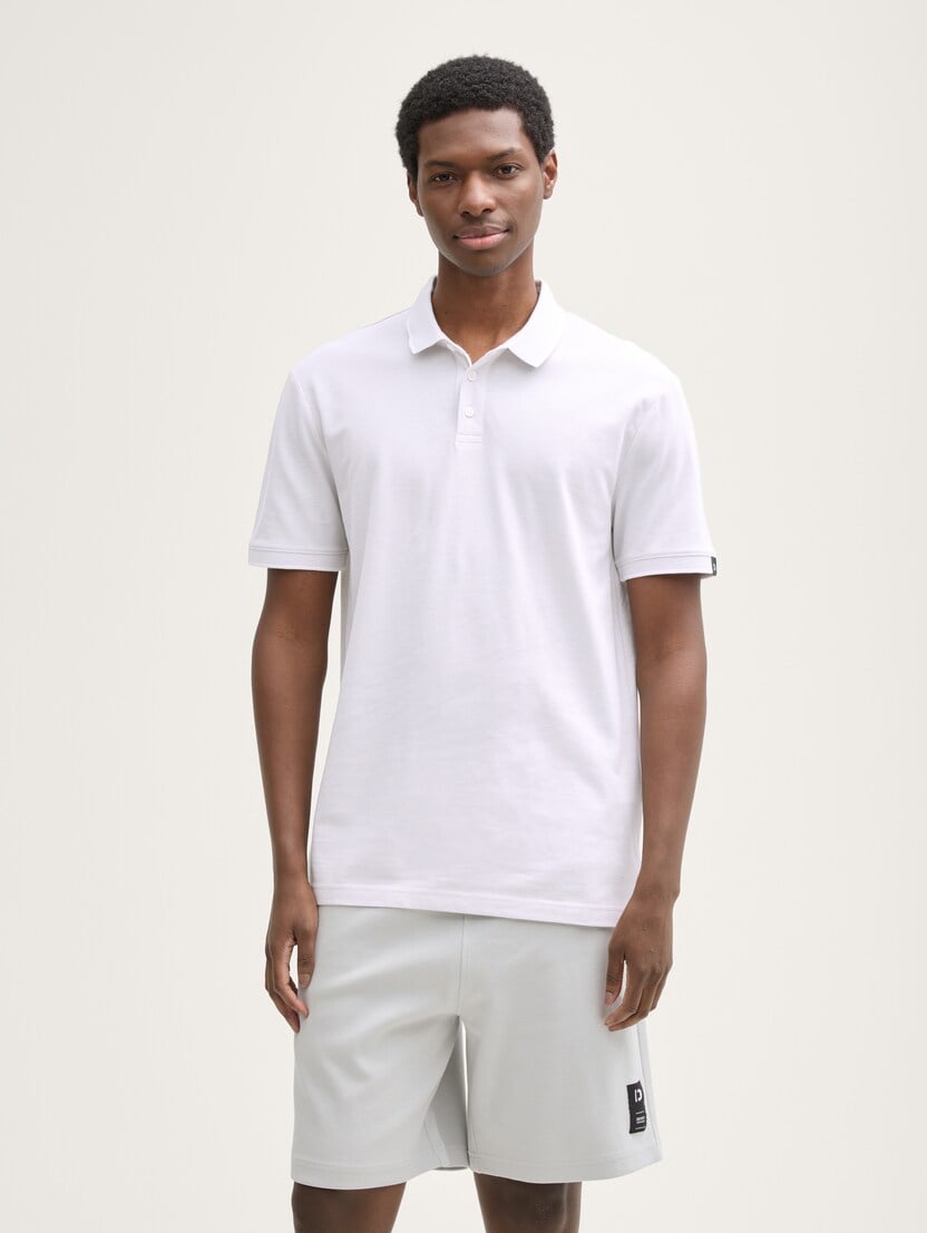  Tricou polo cu detalii la guler - Model/Mai multe culori-1045586-38113-16