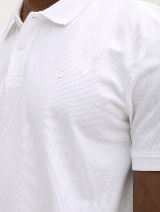 Polo cu logo mic - Alb_1738643