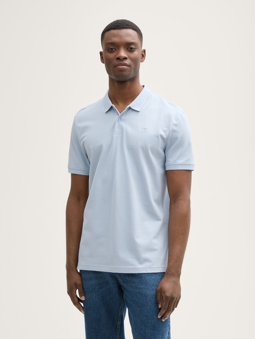  Polo cu logo mic - Albastru-1045587-35249-16