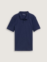 Polo cu logo mic - Albastru_4225603