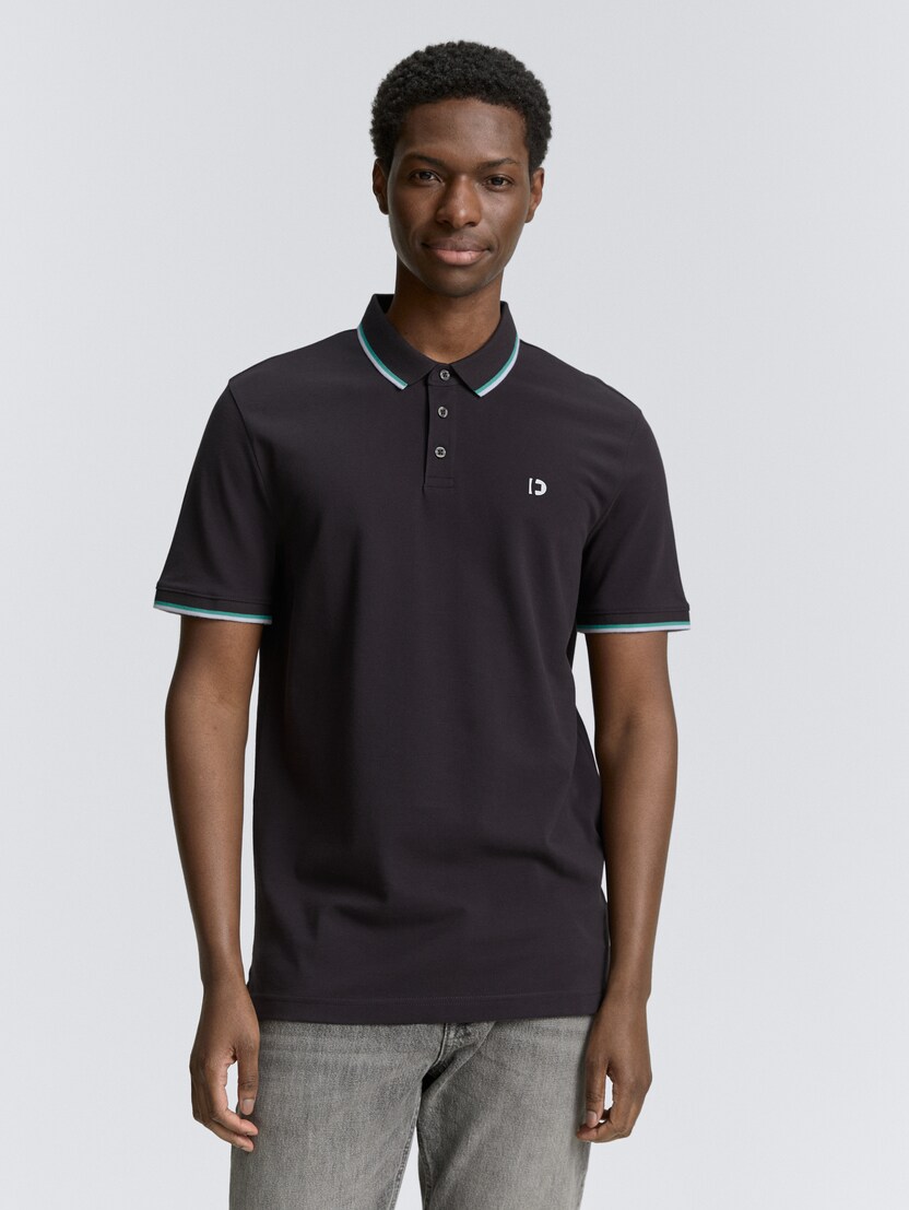 Polo majica z majhnim logotipom - Siva_2506682