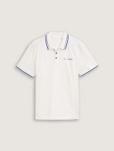 Polo majica sa malim printom - Bela_5326847