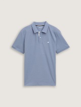 Polo-majica s malim izvezenim logom - Plava_2822384