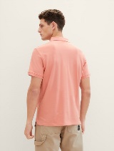 Tricou polo cu logo mic brodat - Roz_5079325