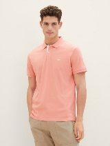 Tricou polo cu logo mic brodat - Roz_5079325