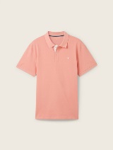 Tricou polo cu logo mic brodat - Roz_5079325