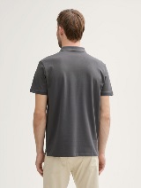 Polo-majica s malim izvezenim logom - Siva_9716325