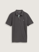 Polo-majica s malim izvezenim logom - Siva_9716325