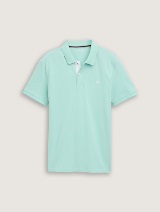 Polo-majica s malim izvezenim logom - Zelena_433691