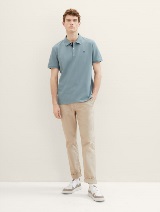 Polo-majica s malim izvezenim logom - Zelena_617551