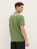 Polo-majica s malim izvezenim logom - Zelena_7751035