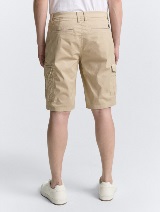 Pantaloni cargo cu imprimeu - Bej_8593198