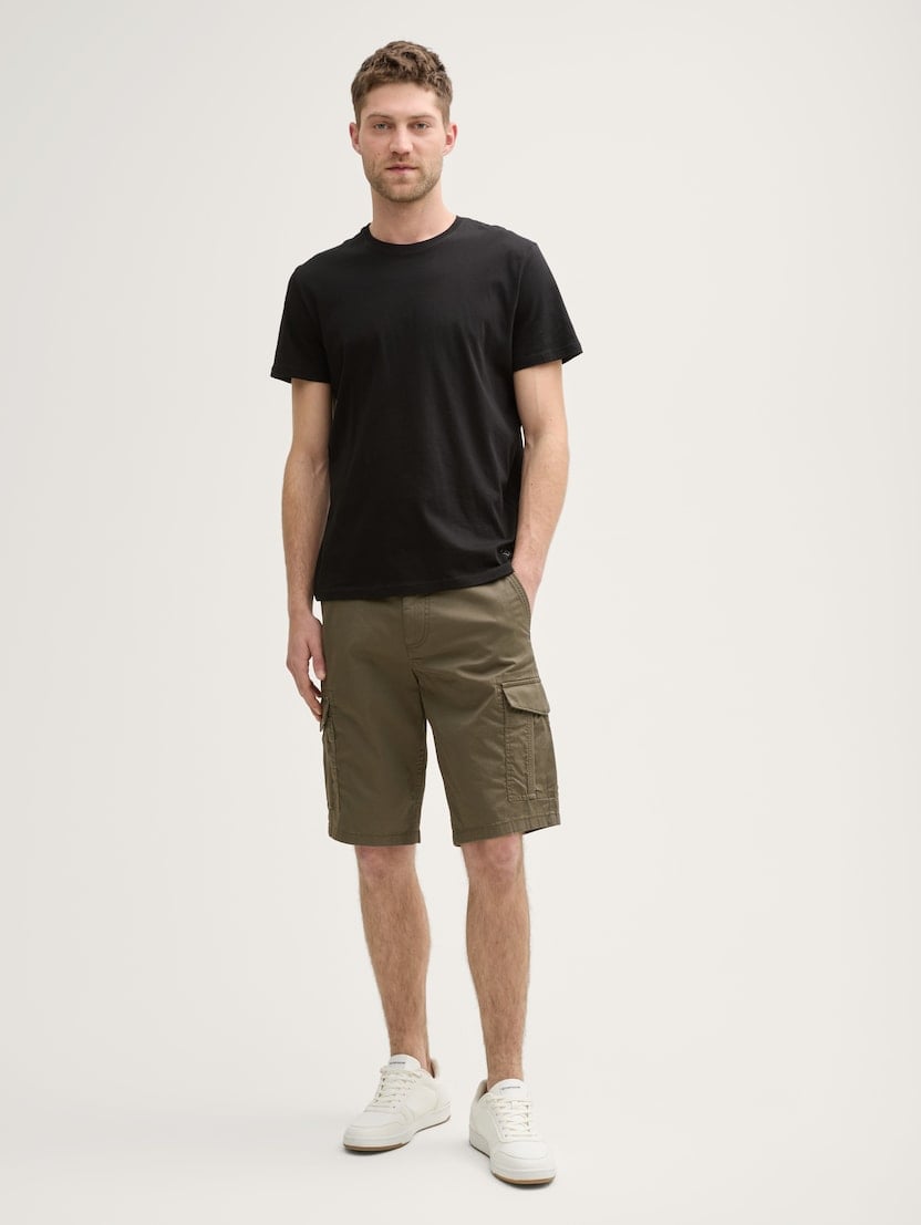  Pantaloni cargo cu imprimeu - Verde-1044709-37215-16