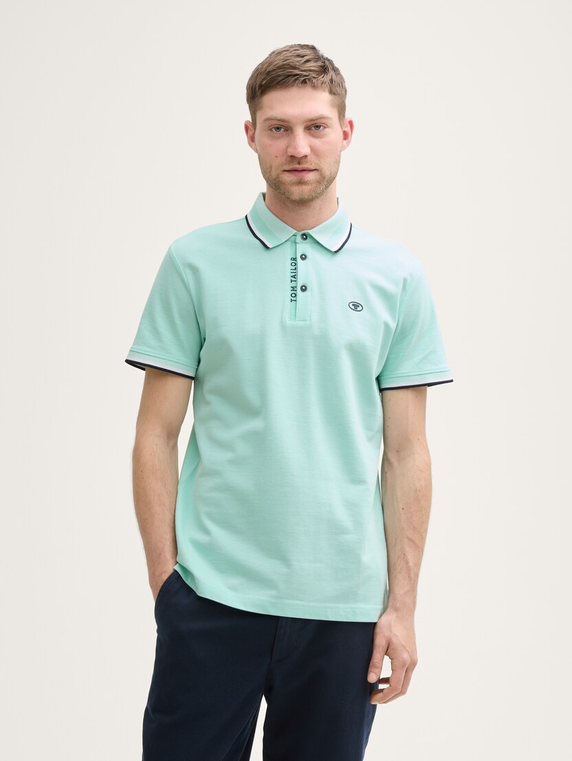 Črtasta polo majica - Vijolična_4020900