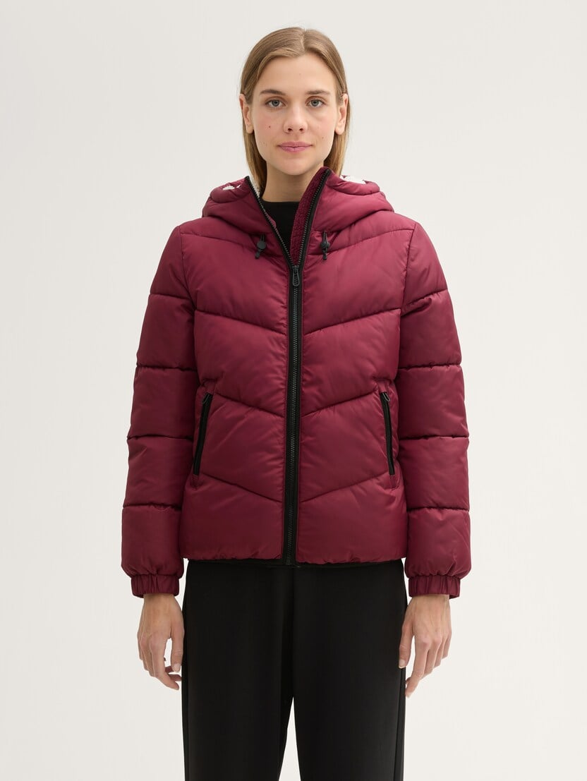  Jachetă din puf - Roşu-1042887-35736-16