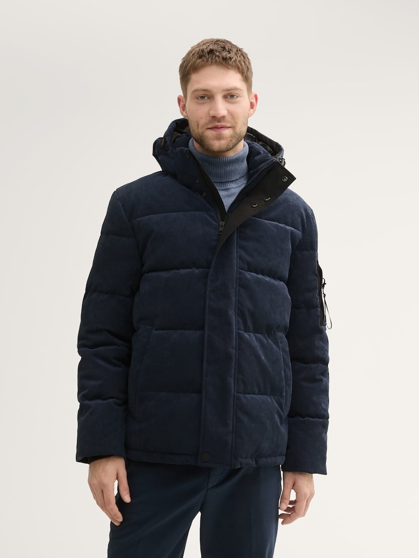  Jachetă puffer cu glugă - Albastru-1042208-36511-16