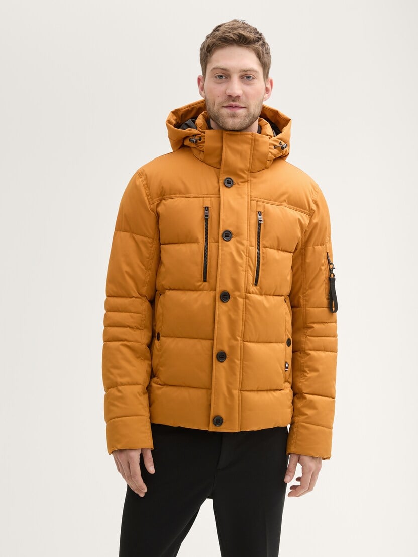  Jachetă puffer cu glugă - Maro-1041323-10821-16