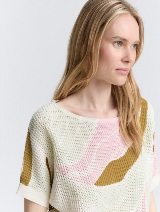 Pulover cu imprimeu integral - Alb_5269707