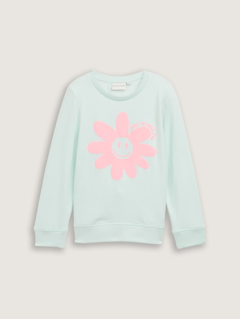 Pulover s potiskom - Zelena_2248370