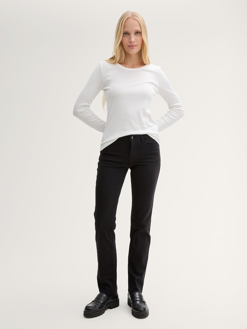 Blugi drepţi Alexa - Negru_4170013