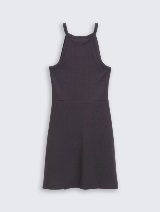 Rochie cu textură ripsată - Gri_5813786