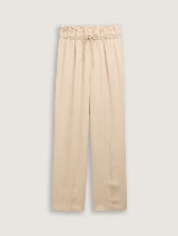 Pantaloni cu croială largă - Bej_7770097