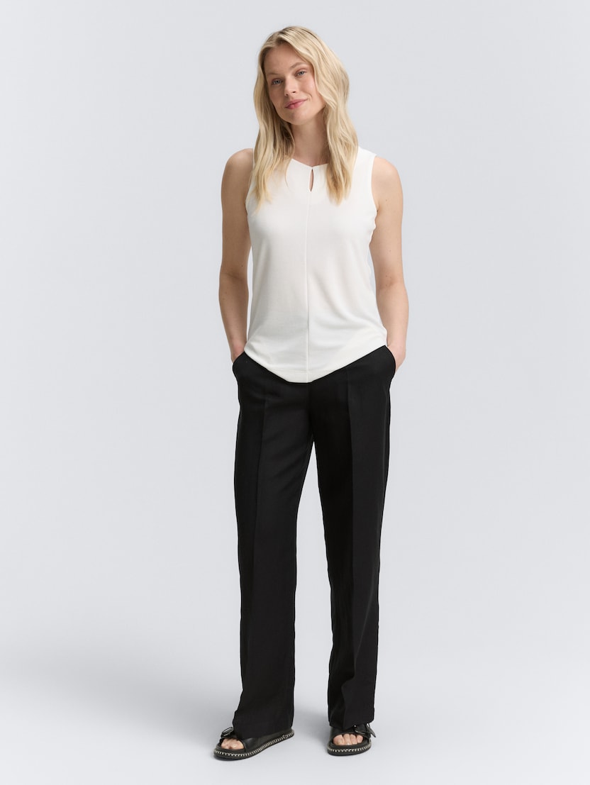 Pantaloni cu croială largă - Negru-1045768-14482-16