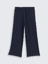 Pantaloni cu croială largă - Albastru_4001357