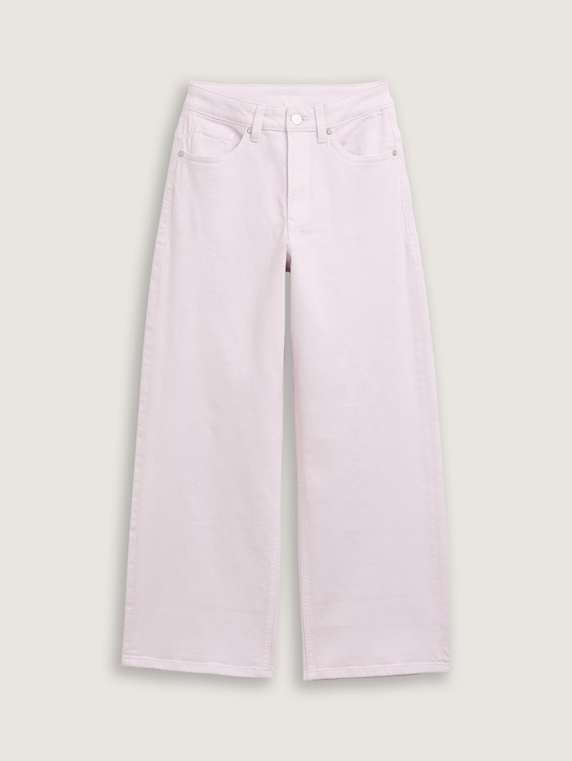 Pantaloni cu croială largă - Mov_4915220