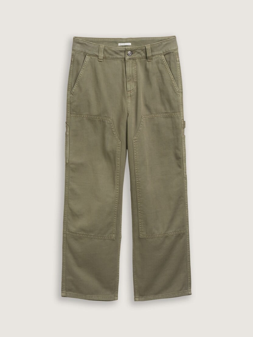 Pantaloni largi - Verde-1045339-10415-16