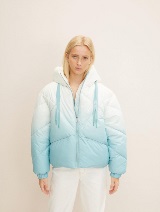 Moderna kratka puffer  jakna - Plava_5933289