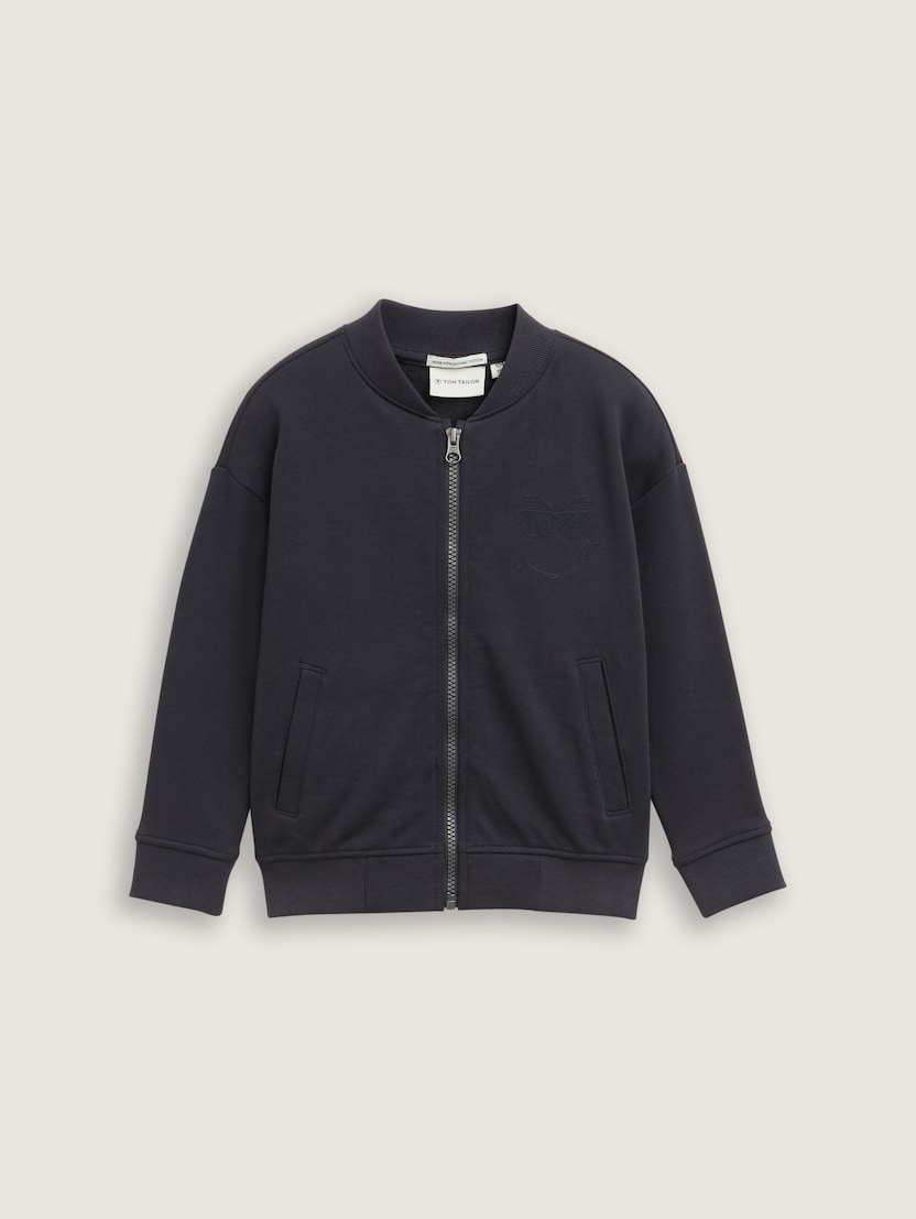 Jachetă sport stil aviator - Gri-1045387-29476-16