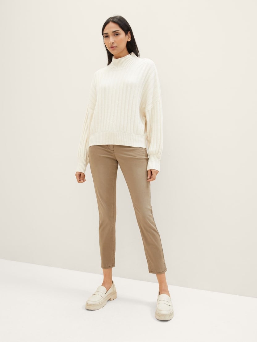 Pantaloni conici relaxaţi - Bej-1040963-28722-16