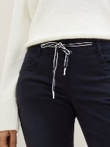 Pantaloni conici relaxaţi - Albastru_6999572