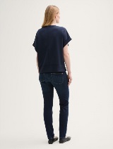Blugi conici relaxaţi - Albastru_8757871