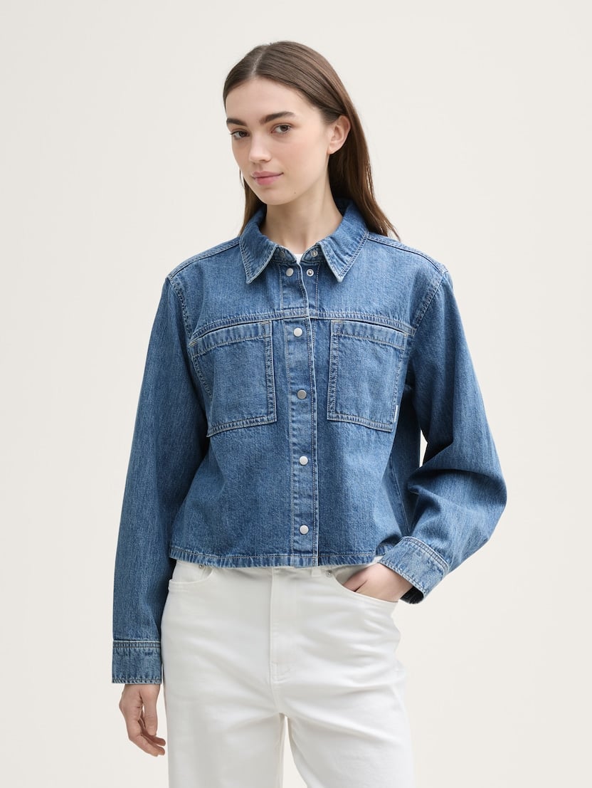 Cămaşă din denim - Albastru-1045493-10118-16