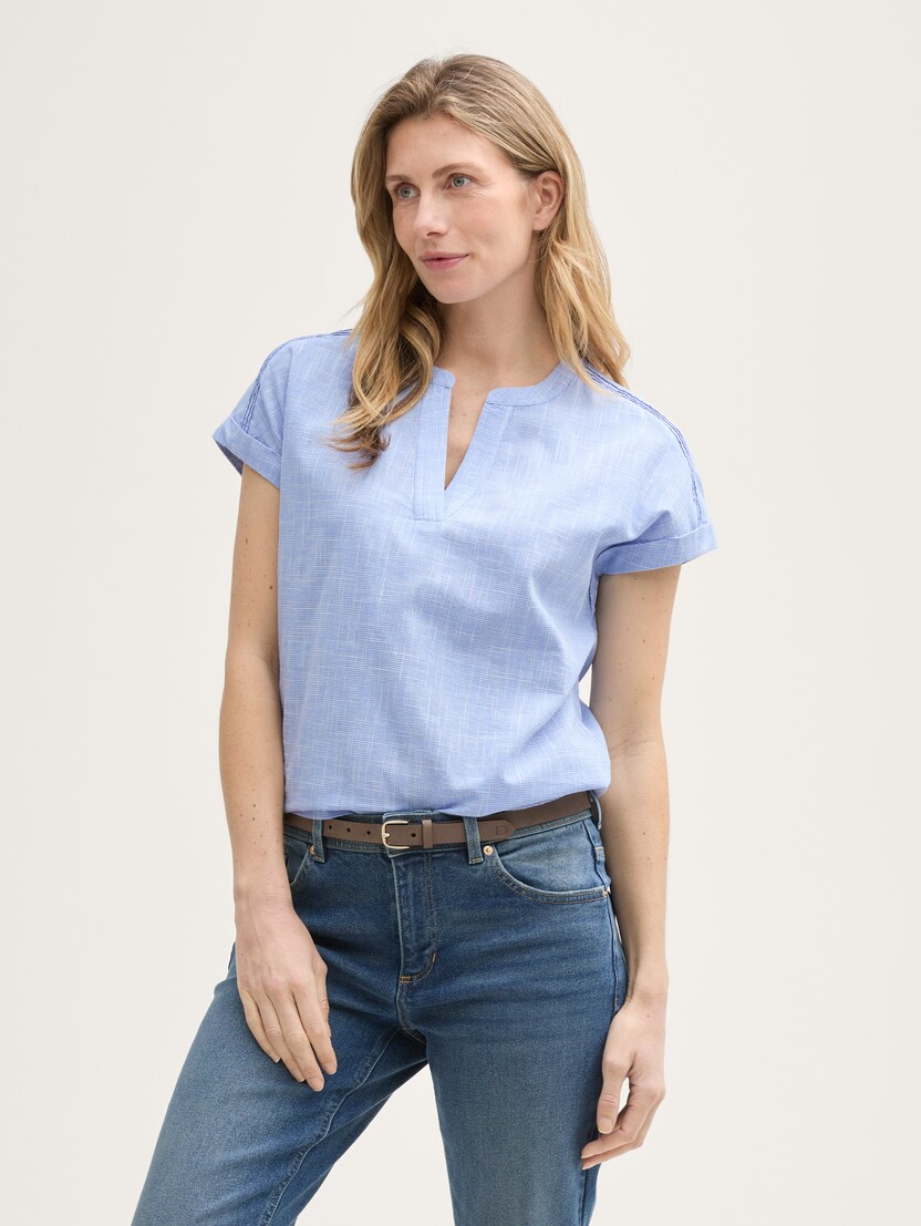 Strukturirana bluza - Modra_5619239