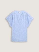 Strukturirana bluza - Plava_5619239